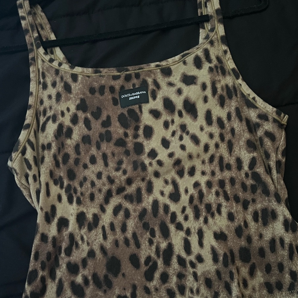 Dolce & Gabbana Leopard Print Tank Top